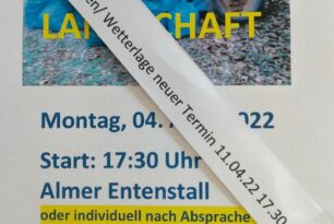 Aktion Saubere Landschaft wird verschoben
