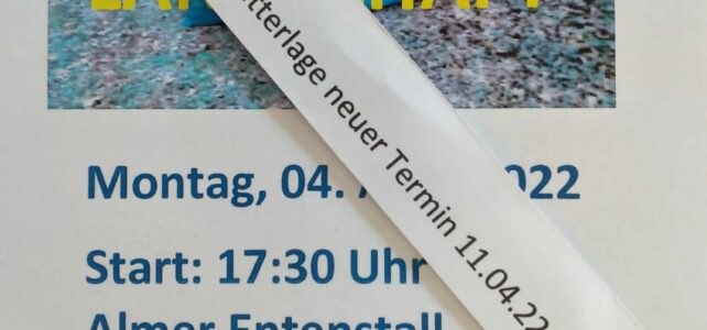 Aktion Saubere Landschaft wird verschoben Aktion Saubere Landschaft wird verschoben