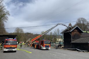 Brand im Spänebunker