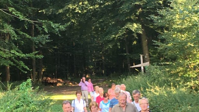 Grenzwanderung im Ringelsteiner Wald am 16.8.18