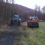Arbeitseinsatz des Verkehrsvereins am Tretbecken im Februar