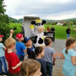 NRW-Maskottchen "Milch" besucht den Seilerhof - 03.06.2019