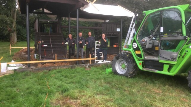 Arbeitseinsatz im Badcelona im August