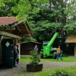 Aufräumarbeiten am Entenstall